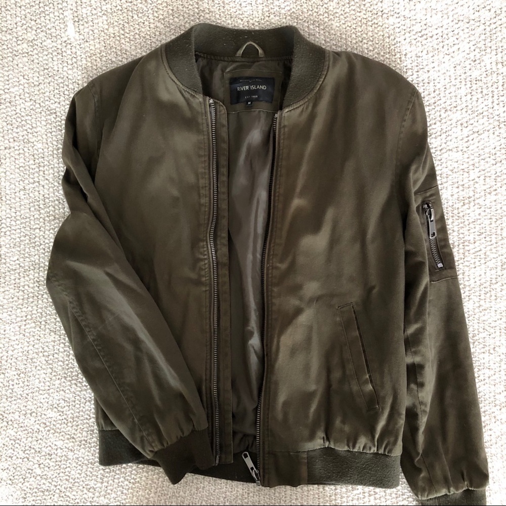 River Island | Men’s green bomber jacket